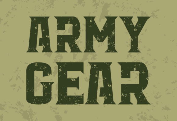 Army Gear: A Font with Battle-Tested Character