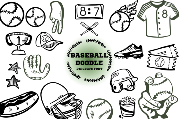 Baseball Doodle: Infusing Playful Artistry into Your Design Work