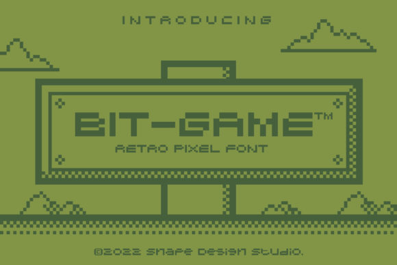 Bit Game: The Retro Pixel Font for Creative Projects