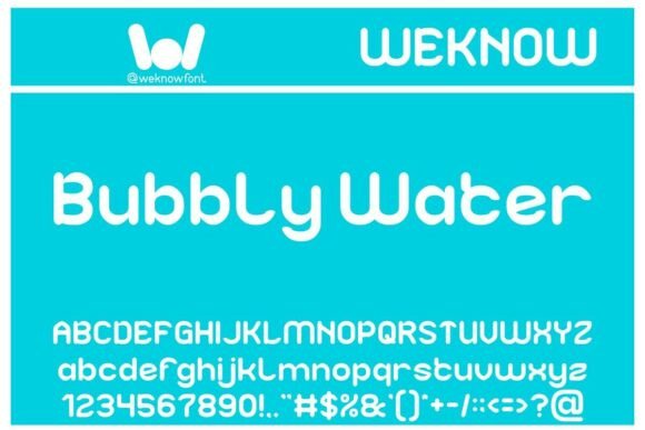 Bubbly Water: A Playful Geometric Sans Serif for Modern Design