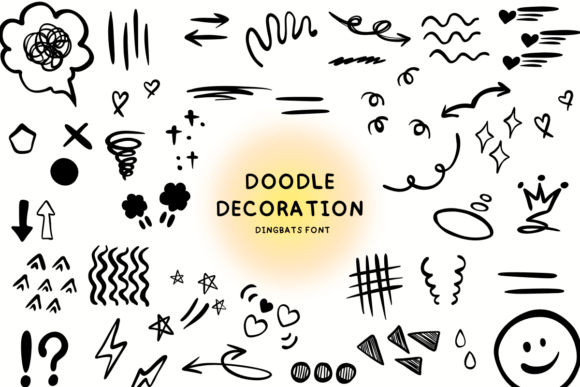 Doodle Decoration: A Font That Brings Playful Energy to Your Work