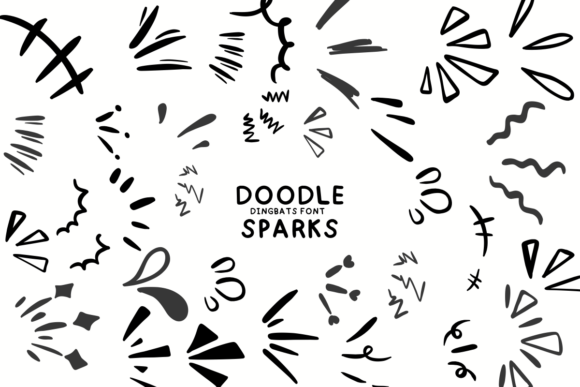 Doodle Sparks: The Artistic Dingbats Font for Creative Projects