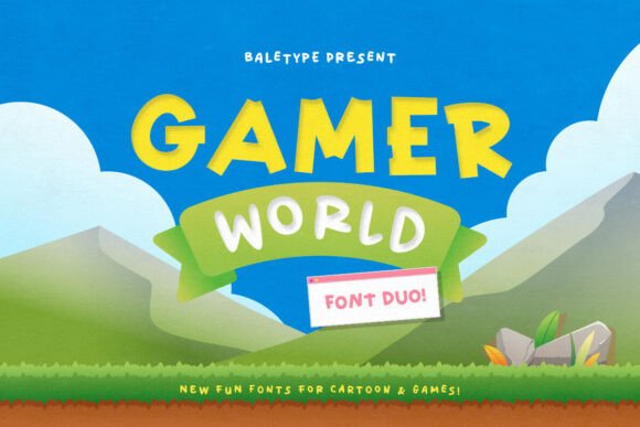 Gamer World: A Font Duo That Brings Playful Energy to Any Project