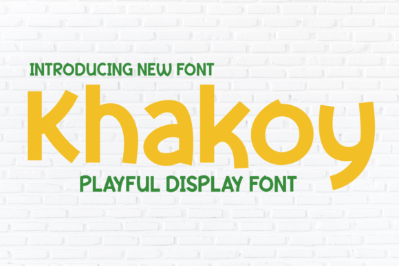 Khakoy Font: Injecting Playful Energy into Modern Design