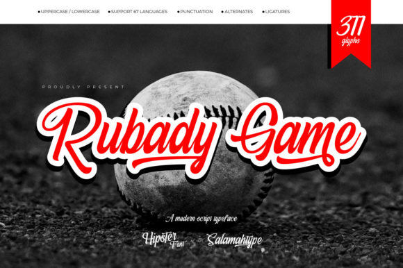 Rubady Game: A Bold Script Font for Distinctive Branding