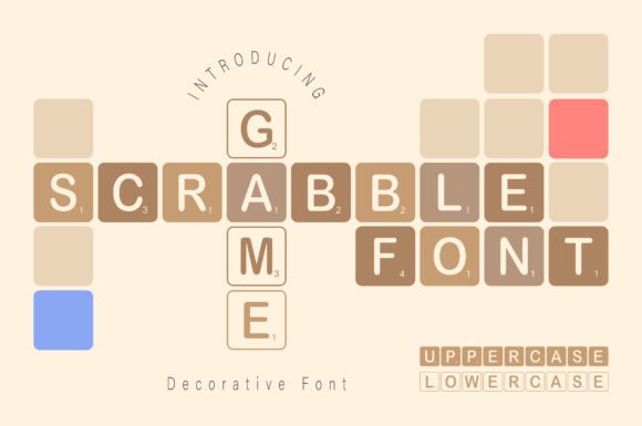 Scrabble Game: A Playful Font for Learning and Design