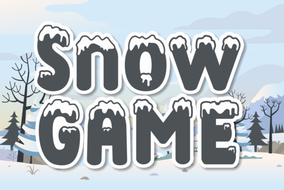Snow Game: A Festive Font for Winter & Christmas Designs