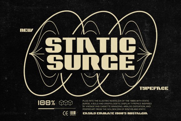 Static Surge: The Typeface That Channels 80s Analog Energy