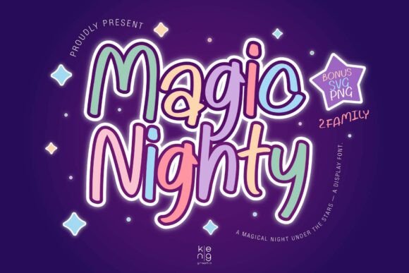 Unleash the Whimsy of the Magic Nighty Font in Your Designs