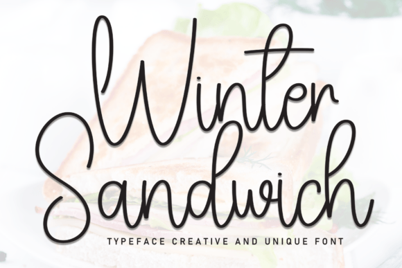 Winter Sandwich: A Handwritten Font with Genuine Character